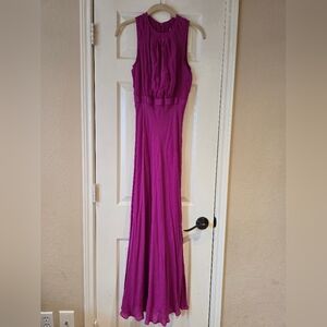 Tory Burch Pink Silk Long Formal Dress Size 2